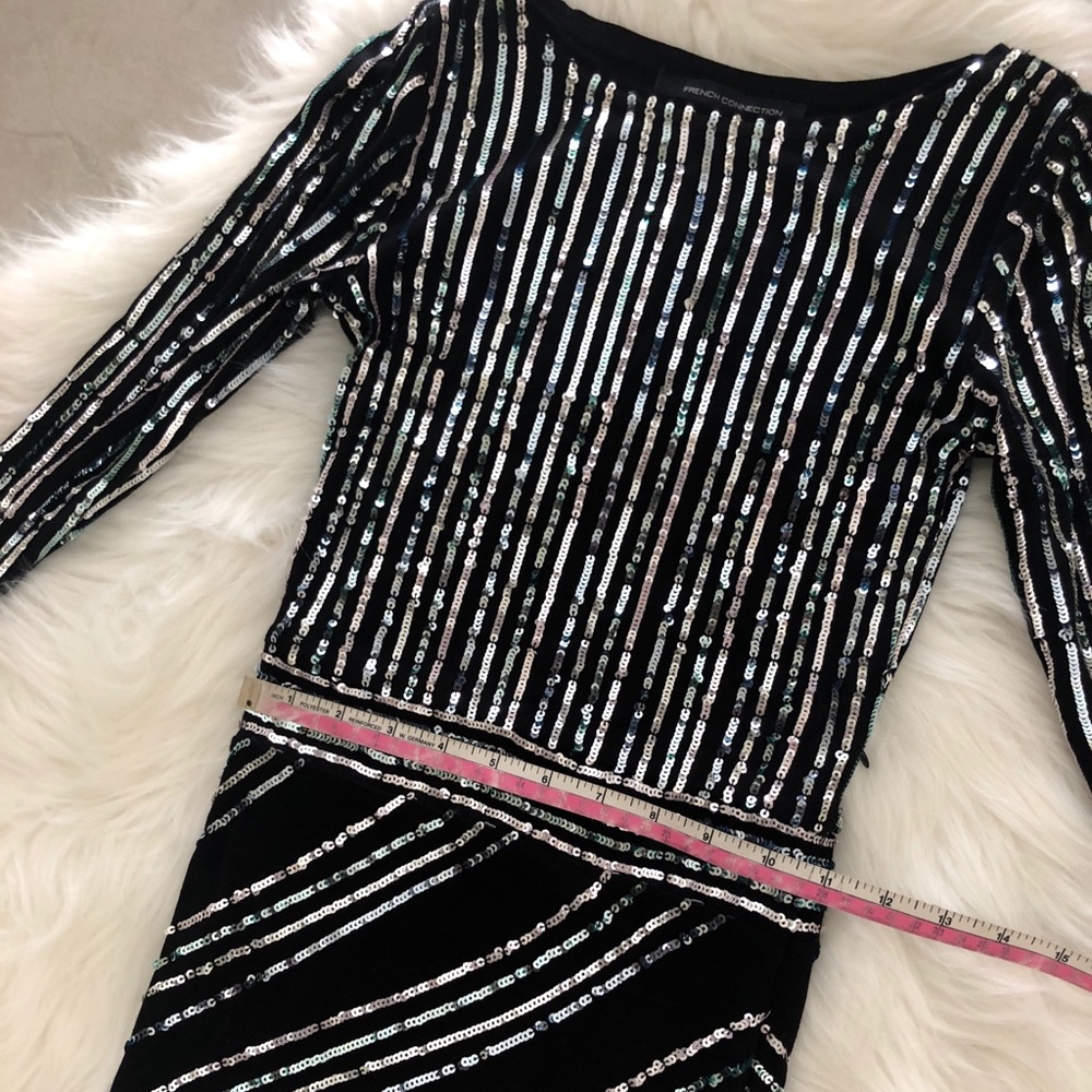 French Connection Sequin Midi Dress, size XXS/00 - Picture 5 of 8